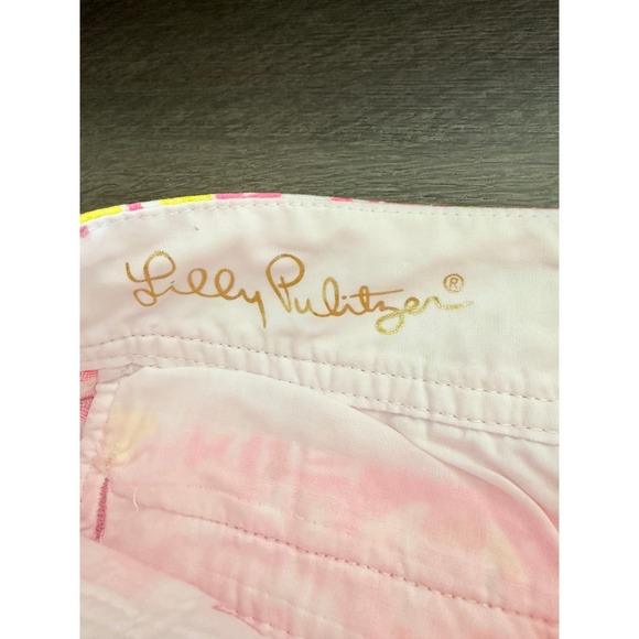 Lilly Pulitzer Callahan Shorts Pink Print Casual Everyday Sunny Day Size 0 - Picture 4 of 6